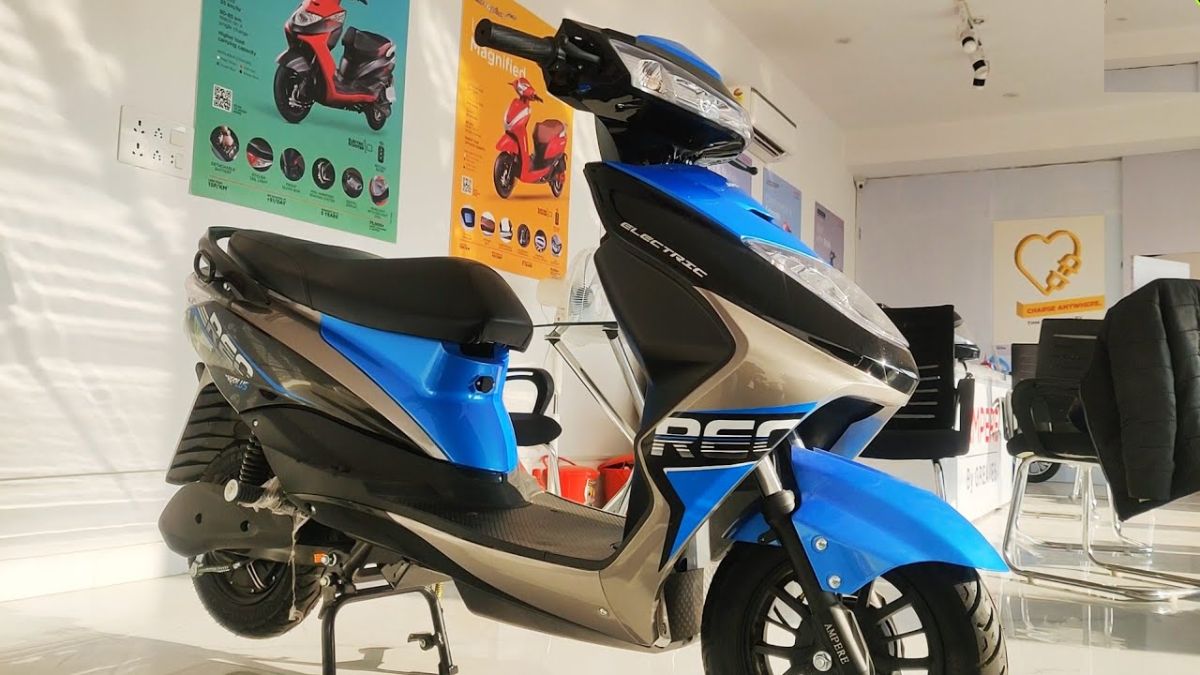 Ampere Rio Li Plus, Electric Scooter, Affordable Electric Scooter, India's Cheapest Electric Scooter, Electric Scooter Under 60 Thousand, Features, Engine and Performance, Motor, Top Speed, Battery, Range, Price and Availability, Automobile News in Hindi, एम्पीयर रियो ली प्लस,