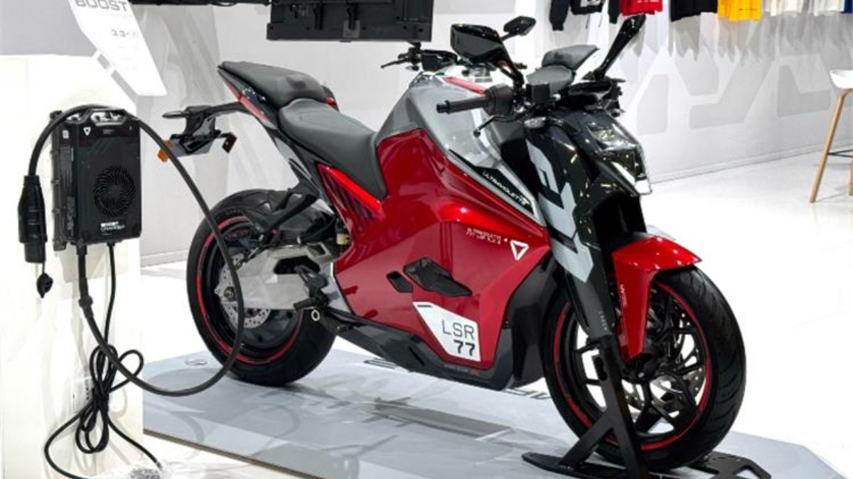 Ultraviolette F77, Electric Bike, Sports Bike, Finance Plans, Price, Range, Motor and Battery, Features, Suspension and Braking System, Long Range Electric Bike, Automobile News in Hindi, अल्ट्रावायलेट F77 इलेक्ट्रिक बाइक,