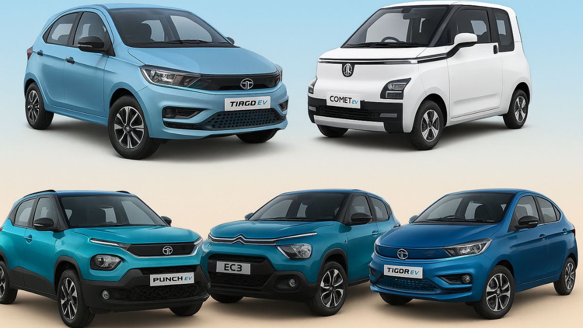 Top 5 Budget Electric Cars under 15 Lakh in India, Top 5 Cheap Electric Cars in India, Best Electric Cars 2025, Affordable Electric Cars, MG Comet EV, Tata Tiago EV, Electric SUV India, Family Electric Cars, Tata Punch EV, Citroen EC3, Top 5 Cheap Electric Cars in India Review, Tata Tigor EV, भारत में शीर्ष 5 सस्ती इलेक्ट्रिक कारें,
